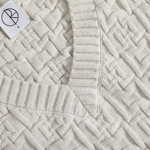 Polar Alex Vest Crewneck - Heather Beige Grey - Streetart.fr