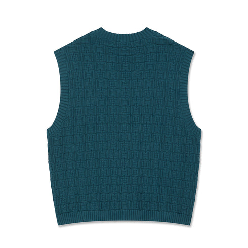 Polar Alex Vest Crewneck - Petrol Blue - Streetart.fr