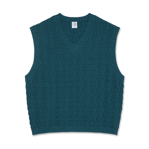 Polar Alex Vest Crewneck - Petrol Blue - Streetart.fr
