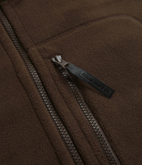 Polar Basic Fleece Jacket - Brown - Streetart.fr