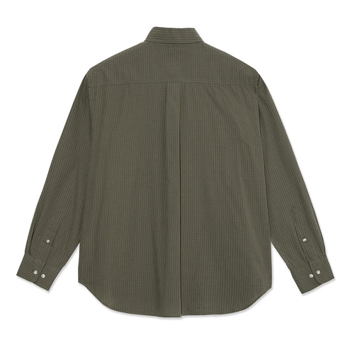 Polar Ben Ls Shirt Chemise - Army Green Check - Streetart.fr