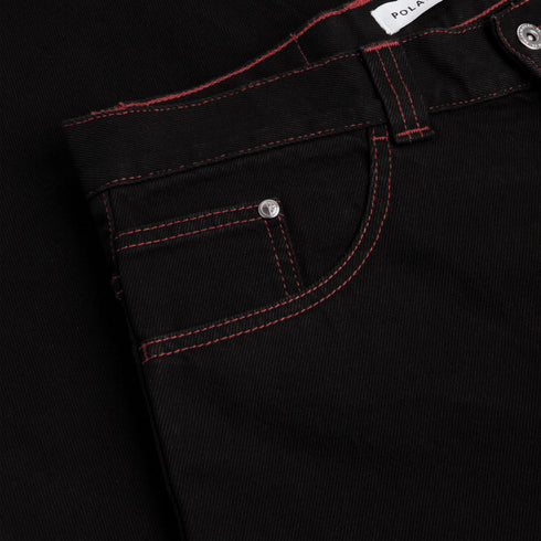 Polar Big Boy Pants - Apocalypse Nun Black / Red — vue 3