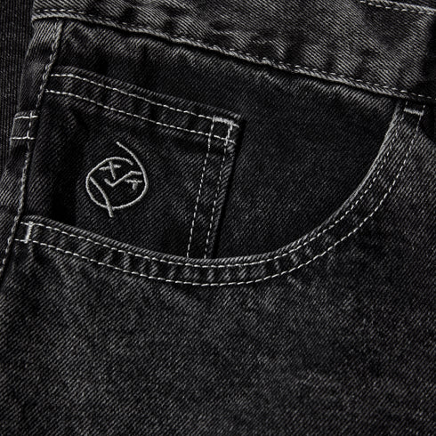 Polar Big Boy Shorts - Silver Black - Streetart.fr