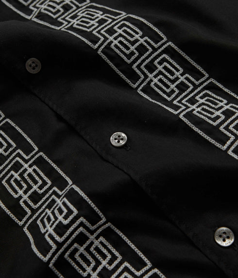 Polar Bowling Shirt Double P - Black / White - Streetart.fr