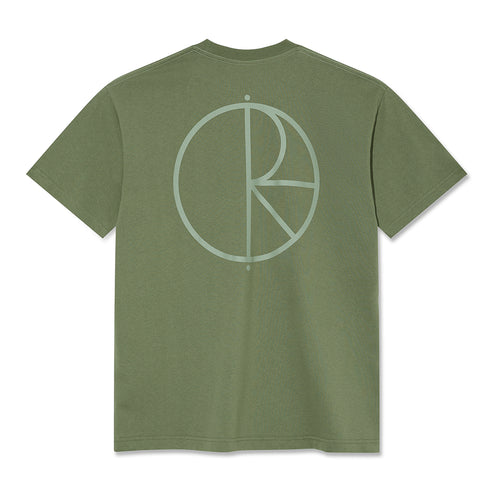 Polar Ciontrast Stroke Logo T-Shirt - Moss Green - Streetart.fr