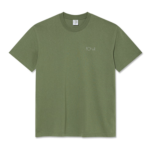 Polar Ciontrast Stroke Logo T-Shirt - Moss Green - Streetart.fr