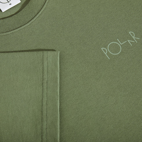 Polar Ciontrast Stroke Logo T-Shirt - Moss Green - Streetart.fr