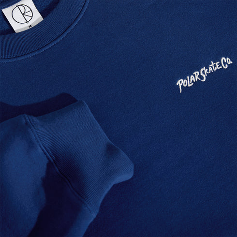 Polar Dave Crewneck Sweatshirt - Deep Royal Blue - Streetart.fr