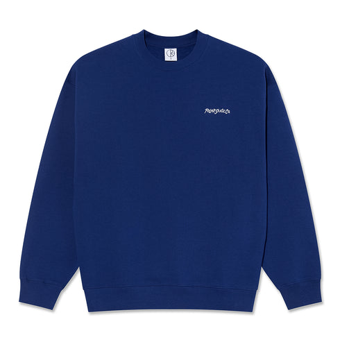 Polar Dave Crewneck Sweatshirt - Deep Royal Blue - Streetart.fr