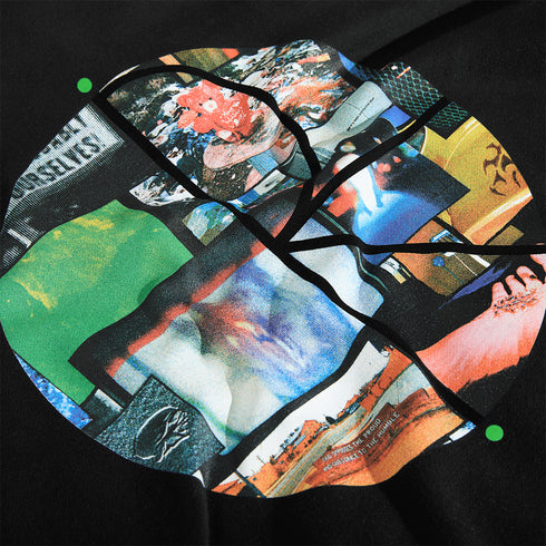 Polar Dave Hoodie Fill Logo Sweat A Capuche - Ourselves Collage Black - Streetart.fr