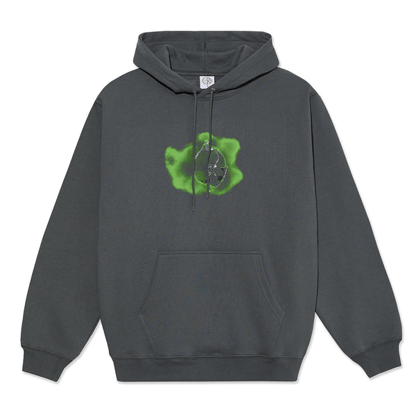 Polar Dave Hoodie Metal Logo Sweat A Capuche - Graphite - Streetart.fr