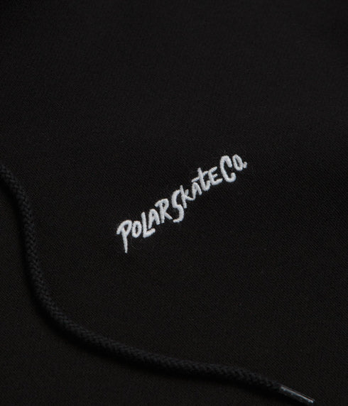 Polar Dave Hoodie Surf Logo - Black - Streetart.fr