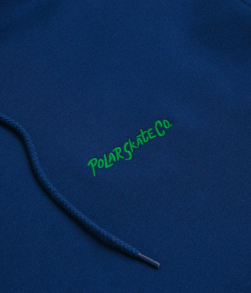 Polar Dave Hoodie Surf Logo - Deep Royal Blue - Streetart.fr