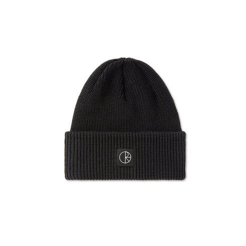 Polar Double Fold Merino Beanie - Black - Streetart.fr