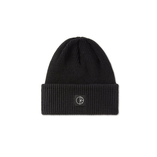 Polar Double Fold Merino Beanie - Black - Streetart.fr
