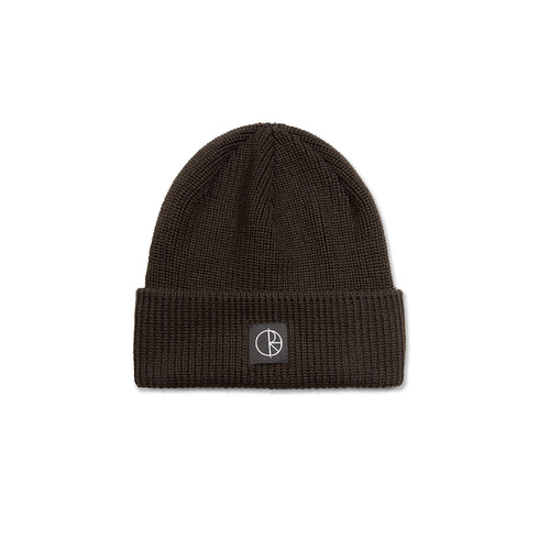 Polar Double Fold Merino Beanie - Brown - Streetart.fr