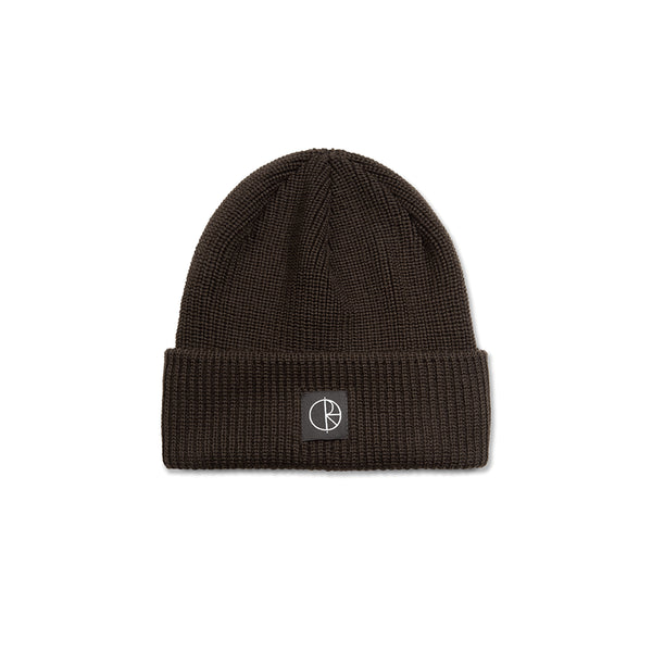 Polar Double Fold Merino Beanie - Brown - Streetart.fr