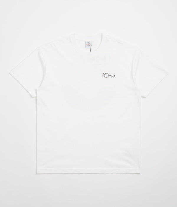 Polar Fill Logo Searching For Peace - White — t-shirt Polar Skate Co.