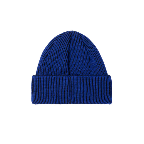 Polar Lines Merino Beanie - Egyptian Blue / Black — vue 2