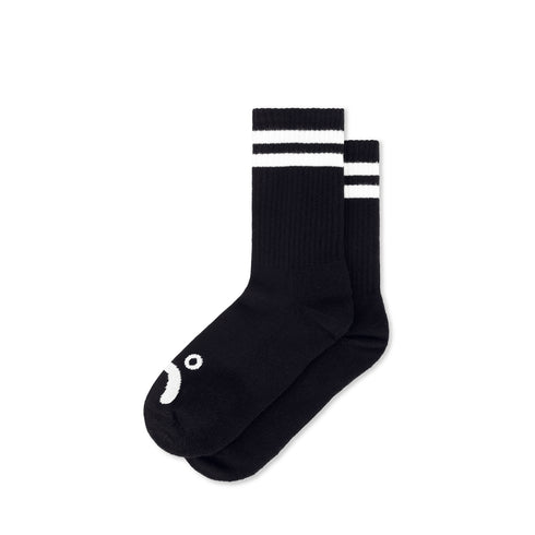 Polar Rib Socks Happy Sad - Black - Streetart.fr
