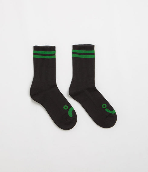 Polar Rib Socks Happy Sad - Black - Streetart.fr