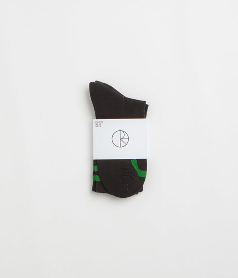 Polar Rib Socks Happy Sad - Black - Streetart.fr