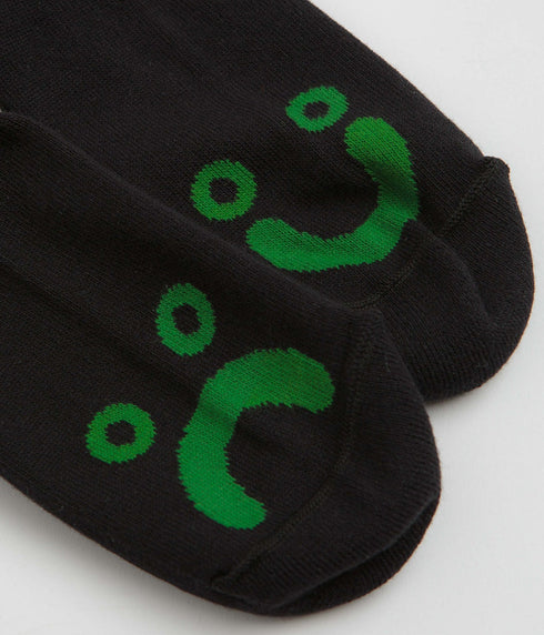 Polar Rib Socks Happy Sad - Black - Streetart.fr