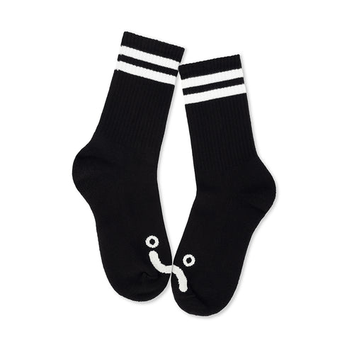 Polar Rib Socks Happy Sad - Black - Streetart.fr