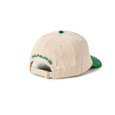Polar Sai Cap Stroke Logo Casquette - Ecru / Green - Streetart.fr