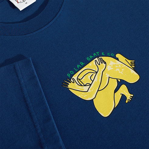 Polar Shy Bow T-Shirt - Deep Royal - Streetart.fr
