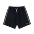 Polar Square Stripe Swim Short - Black / Jade Green - Streetart.fr