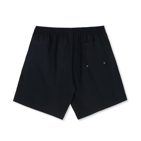 Polar Square Stripe Swim Short - Black / Jade Green - Streetart.fr