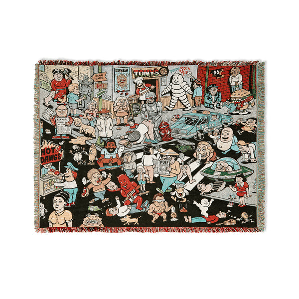 Polar Steet Corner Throw Blanket - Multi - Streetart.fr