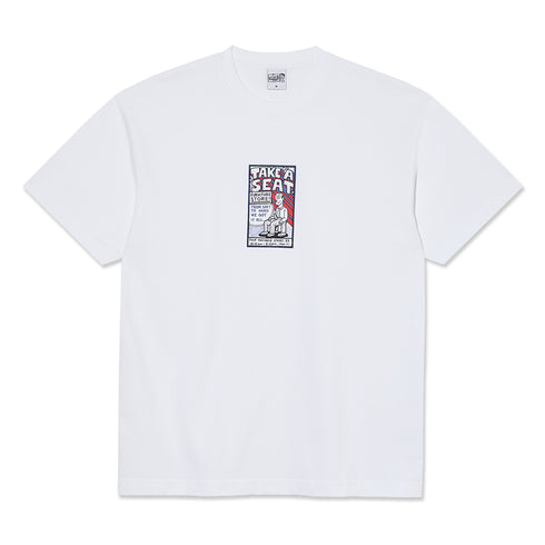 Polar Take A Seat T-Shirt - White - Streetart.fr