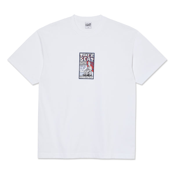 Polar Take A Seat T-Shirt - White - Streetart.fr