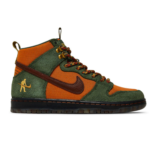 Nike SB Dunk High Pro Qs Passeport - Carbon Green / cider Gold - Chaussure de skate Nike SB