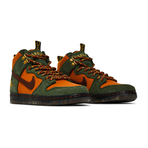 Nike SB Dunk High Pro Qs Passeport - Carbon Green/cider Gold
