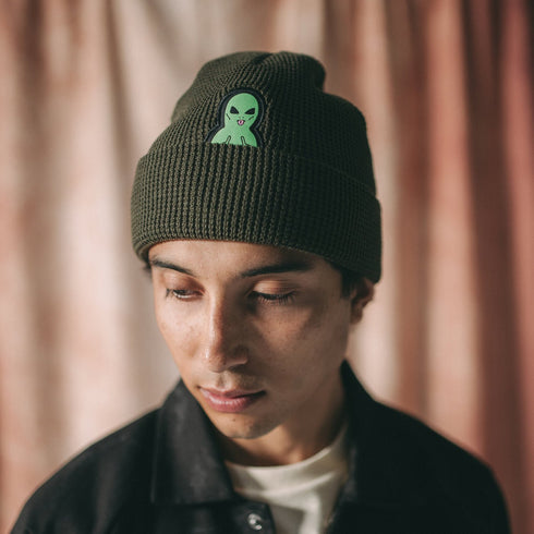 Ripndip Lord Alien Beanie Dark Olive - Streetart.fr