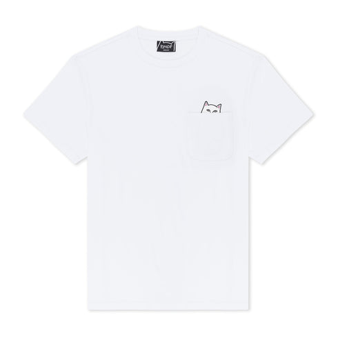 Ripndip Lord Nermal Pocket T-Shirt White White - Streetart.fr