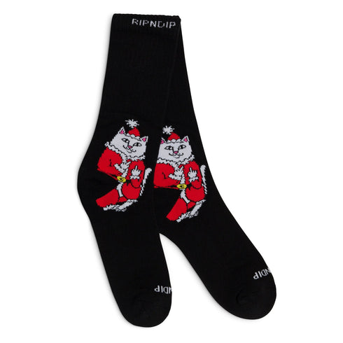 Ripndip Lord Santa Christmas Stocking Black - Streetart.fr
