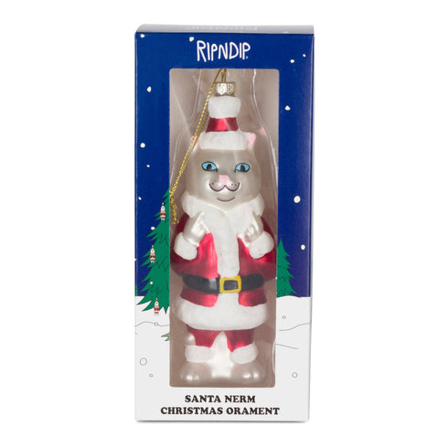 Ripndip Santa Nerm Christmas Ornament Red - Streetart.fr