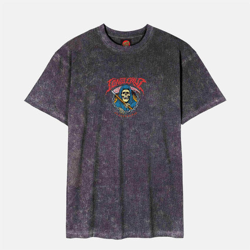Santa Cruz Out Of Time Front - Black Acid Wash - Streetart.fr