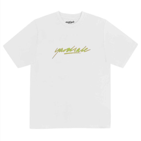 YARDSALE SCRIPT T-SHIRT - WHITE