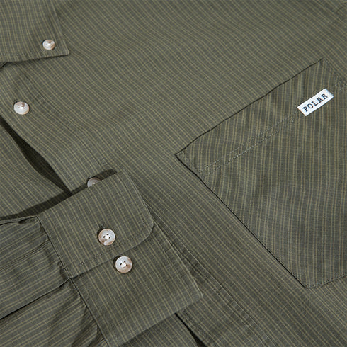 Polar Ben Ls Shirt Chemise - Army Green Check