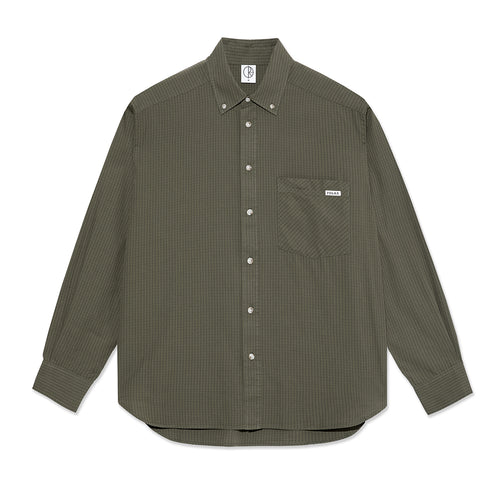Polar Ben Ls Shirt Chemise - Army Green Check