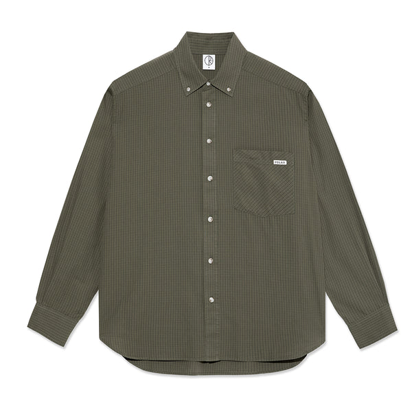 Polar Ben Ls Shirt Chemise - Army Green Check