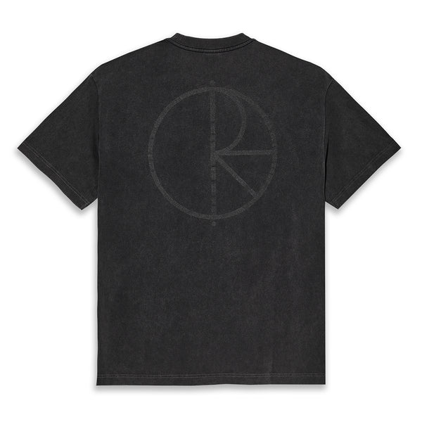 Polar Contrast Stroke Logo T-Shirt - Silver Black / Black — Polar Skate Co.