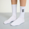 Bisous Gianni Embroidery Socks - White / Black