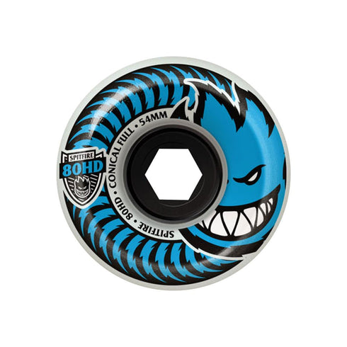 Spitfire Wheels (Jeu De 4) 54Mm 80Hd Conical Full Natural - Streetart.fr