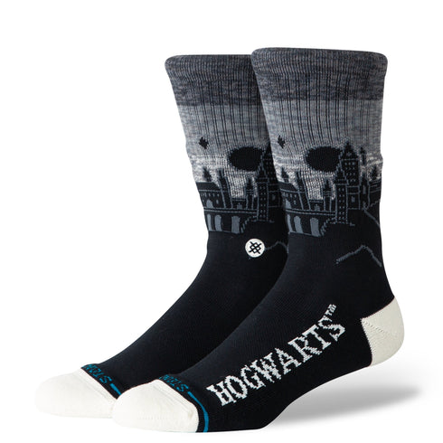 Stance Hogwarts Castle Crew Socks - Black - Streetart.fr
